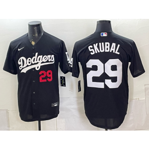 Los Angeles Dodgers 29 Skubal Black Men Jersey