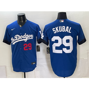 Los Angeles Dodgers 29 Skubal Blue City Men Jersey