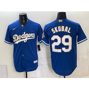 Los Angeles Dodgers 29 Skubal Blue Gold Men Jersey