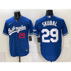 Los Angeles Dodgers 29 Skubal Blue Men Jersey (2)