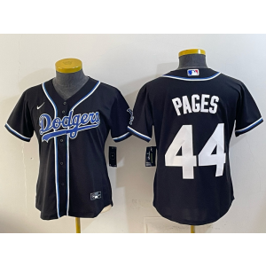 Los Angeles Dodgers 44 Pages Black Cool Base Youth Jersey Los Angeles Dodgers 44 Pages Black Cool Base Youth Jersey