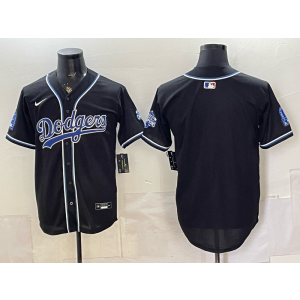 Los Angeles Dodgers Black Champion Cool Base Men Jersey Los Angeles Dodgers Black Champion Cool Base Men Jersey