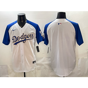 Los Angeles Dodgers Blank Blue Gold Cool Base Men Jersey Los Angeles Dodgers Blank Blue Gold Cool Base Men Jersey