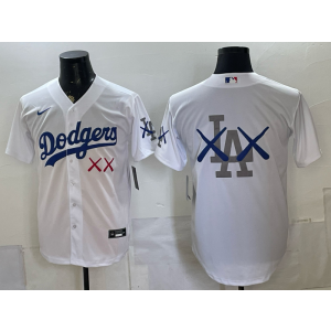 Los Angeles Dodgers Blank New White Men Jersey