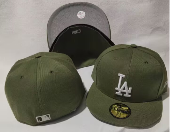 Los Angeles Dodgers green caps 60