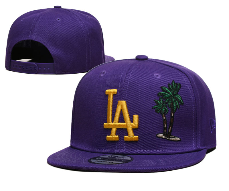 Los Angeles Dodgers purple caps tx 1