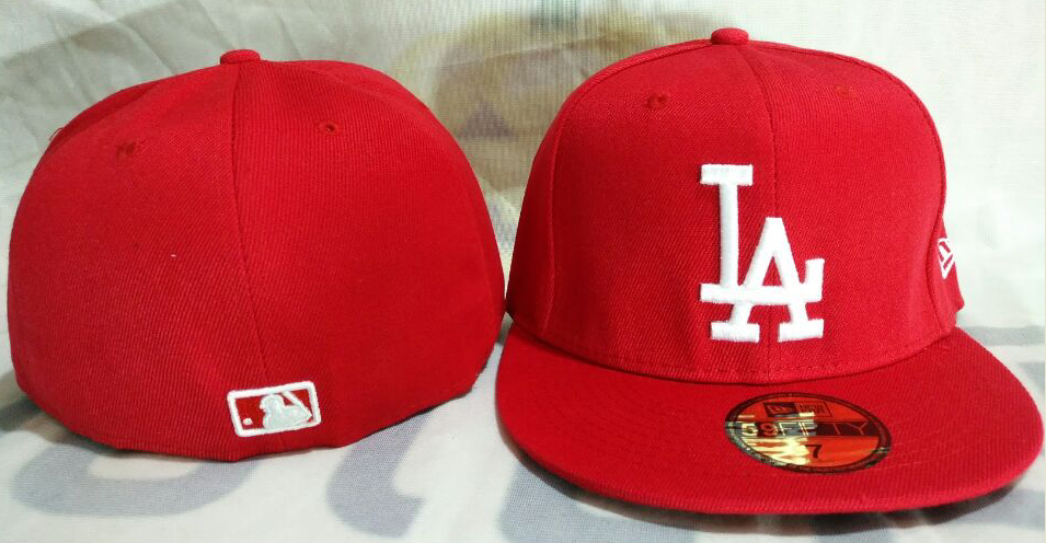Los Angeles Dodgers red caps 60