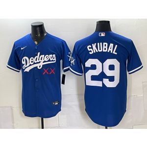 Los Angeles Dodgers x KAWS 29 Skubal Blue Men Jersey Los Angeles Dodgers x KAWS 29 Skubal Blue Men Jersey