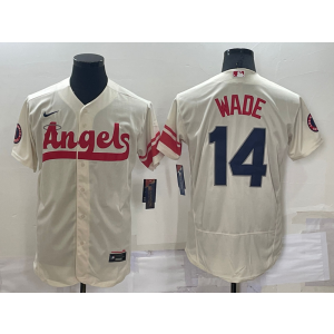 MLB Angels 14 Tyler Wade Cream 2021 City Connect Nike Flexbase Men Jersey MLB Angels 14 Tyler Wade Cream 2021 City Connect Nike Flexbase Men Jersey