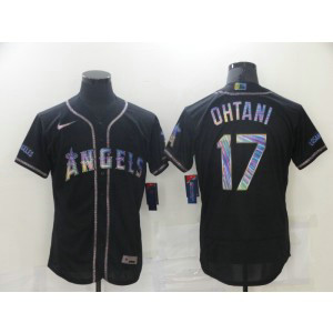 MLB Angels 17 Shohei Ohtani Black Fashional FlexBase Men Jersey MLB Angels 17 Shohei Ohtani Black Fashional FlexBase Men Jersey
