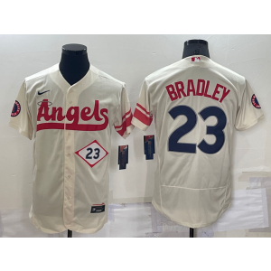 MLB Angels 23 Archie Bradley Cream 2021 City Connect Flexbase Men Jersey MLB Angels 23 Archie Bradley Cream 2021 City Connect Flexbase Men Jersey