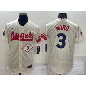 MLB Angels 3 Taylor Ward Cream 2021 City Connect Flexbase Men Jersey MLB Angels 3 Taylor Ward Cream 2021 City Connect Flexbase Men Jersey