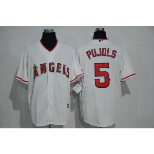 MLB Angels 5 Albert Pujols White New Cool Base Men Jersey MLB Angels 5 Albert Pujols White New Cool Base Men Jersey