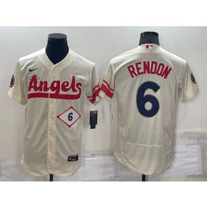 MLB Angels 6 Anthony Rendon Cream 2021 City Connect Flexbase Men Jersey MLB Angels 6 Anthony Rendon Cream 2021 City Connect Flexbase Men Jersey