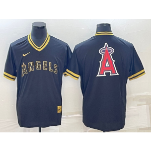 MLB Angels Blank Black Baseball Logo Nike Men Jersey MLB Angels Blank Black Baseball Logo Nike Men Jersey
