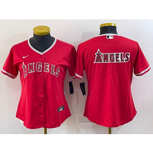 MLB Angels Blank Red Nike Cool Base Women Jersey MLB Angels Blank Red Nike Cool Base Women Jersey