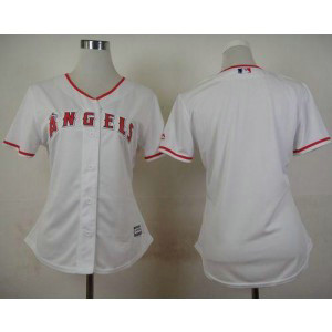 MLB Angels Blank White Fashion Women Jersey MLB Angels Blank White Fashion Women Jersey