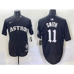 MLB Astros 11 Smith New Black Nike Cool Base Men Jersey MLB Astros 11 Smith New Black Nike Cool Base Men Jersey