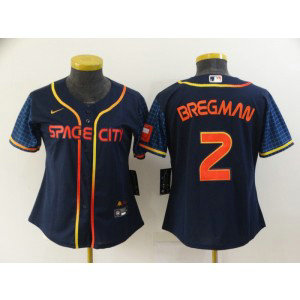 MLB Astros 2 Alex Bregman Navy 2022 City Connect Nike New Cool Base Women Jersey MLB Astros 2 Alex Bregman Navy 2022 City Connect Nike New Cool Base Women Jersey