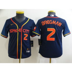 MLB Astros 2 Alex Bregman Navy 2022 City Connect Nike Youth Jersey MLB Astros 2 Alex Bregman Navy 2022 City Connect Nike Youth Jersey