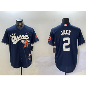 MLB Astros 2 Jack Navy Nike Cool Base Men Jersey MLB Astros 2 Jack Navy Nike Cool Base Men Jersey