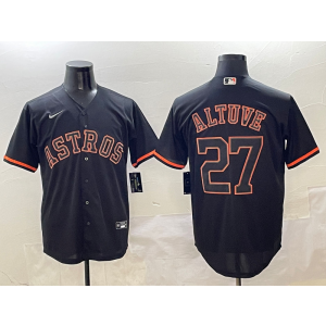 MLB Astros 27 Jose Altuve Black Nike Cool Base Men Jersey MLB Astros 27 Jose Altuve Black Nike Cool Base Men Jersey