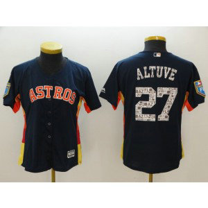 MLB Astros 27 Jose Altuve Navy 2018 Spring Training Cool Base Women Jersey MLB Astros 27 Jose Altuve Navy 2018 Spring Training Cool Base Women Jersey