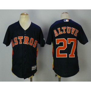 MLB Astros 27 Jose Altuve Navy Youth Cool Base Men Jersey MLB Astros 27 Jose Altuve Navy Youth Cool Base Men Jersey