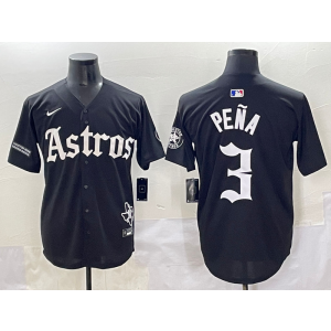 MLB Astros 3 Pena Black New Nike Cool Base Men Jersey MLB Astros 3 Pena Black New Nike Cool Base Men Jersey