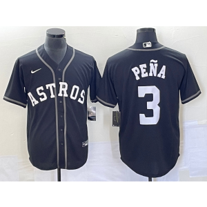 MLB Astros 3 Pena Black Nike Cool Base Men Jersey MLB Astros 3 Pena Black Nike Cool Base Men Jersey