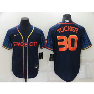 MLB Astros 30 Kyle Tucker Navy 2022 City Connect Nike Cool Base Men Jersey MLB Astros 30 Kyle Tucker Navy 2022 City Connect Nike Cool Base Men Jersey