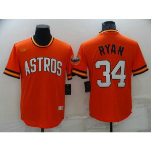 MLB Astros 34 Nolan Ryan Orange Nike Cool Base Men Jersey MLB Astros 34 Nolan Ryan Orange Nike Cool Base Men Jersey