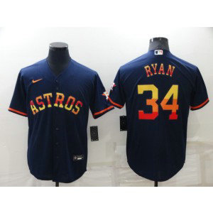 MLB Astros 34 Nolan Ryan Rainbow Nike Cool Base Men Jersey MLB Astros 34 Nolan Ryan Rainbow Nike Cool Base Men Jersey