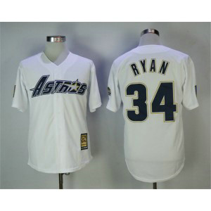 MLB Astros 34 Nolan Ryan White Cooperstown Collection Throwback Men Jersey MLB Astros 34 Nolan Ryan White Cooperstown Collection Throwback Men Jersey