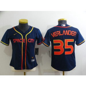 MLB Astros 35 Justin Verlander Navy 2022 City Connect Nike Cool Base Women Jersey MLB Astros 35 Justin Verlander Navy 2022 City Connect Nike Cool Base Women Jersey