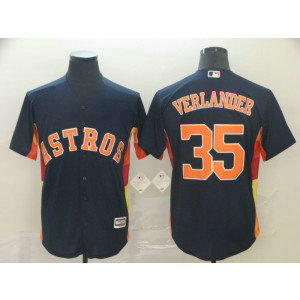 MLB Astros 35 Justin Verlander Navy Cool Base Men Jersey MLB Astros 35 Justin Verlander Navy Cool Base Men Jersey