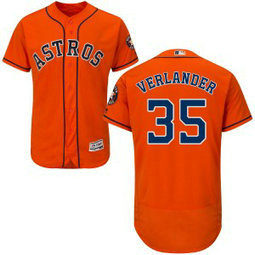 MLB Astros 35 Justin Verlander Orange Flexbase Men Jersey MLB Astros 35 Justin Verlander Orange Flexbase Men Jersey
