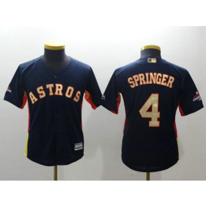 MLB Astros 4 George Springer Navy 2018 Gold Program Cool Base Youth Jersey MLB Astros 4 George Springer Navy 2018 Gold Program Cool Base Youth Jersey