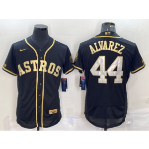 MLB Astros 44 Yordan Alvarez Black Gold Nike Flexbase Men Jersey MLB Astros 44 Yordan Alvarez Black Gold Nike Flexbase Men Jersey
