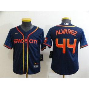 MLB Astros 44 Yordan Alvarez Navy 2022 City Connect Cool Base Youth Jersey MLB Astros 44 Yordan Alvarez Navy 2022 City Connect Cool Base Youth Jersey