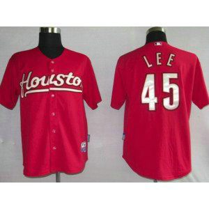 MLB Astros 45 Carlos Lee Red Mitchell and Ness Throwback Men Jersey MLB Astros 45 Carlos Lee Red Mitchell and Ness Throwback Men Jersey