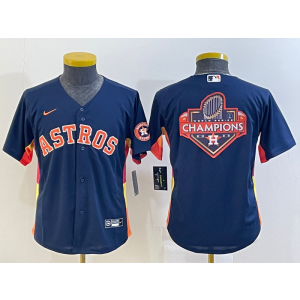 MLB Astros Blank Blue Champion Nike Cool Base Youth Jersey MLB Astros Blank Blue Champion Nike Cool Base Youth Jersey