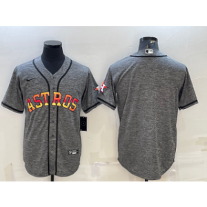MLB Astros Blank Grey Rainbow Nike Cool Base Men Jersey MLB Astros Blank Grey Rainbow Nike Cool Base Men Jersey