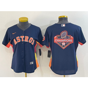 MLB Astros Blank Navy Champion Nike Cool Base Women Jersey MLB Astros Blank Navy Champion Nike Cool Base Women Jersey