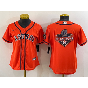 MLB Astros Blank Orange Champion Nike Cool Base Women Jersey MLB Astros Blank Orange Champion Nike Cool Base Women Jersey