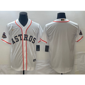 MLB Astros Blank White 2023 Gold Collection With World Serise Champions Patch Flexbase Men Jersey MLB Astros Blank White 2023 Gold Collection With World Serise Champions Patch Flexbase Men Jersey