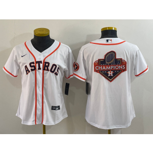 MLB Astros Blank White Champion Nike Cool Base Women Jersey MLB Astros Blank White Champion Nike Cool Base Women Jersey
