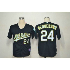 MLB Athletics 24 Rickey Henderson Black Cool Base Men Jersey MLB Athletics 24 Rickey Henderson Black Cool Base Men Jersey