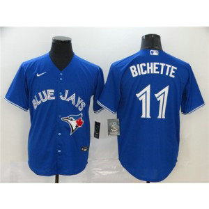 MLB Blue Jays 11 Bo Bichette Blue 2020 Nike Cool Base Men Jersey