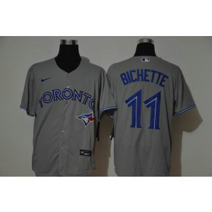 MLB Blue Jays 11 Bo Bichette Gray 2020 Nike Flexbase Men Jersey